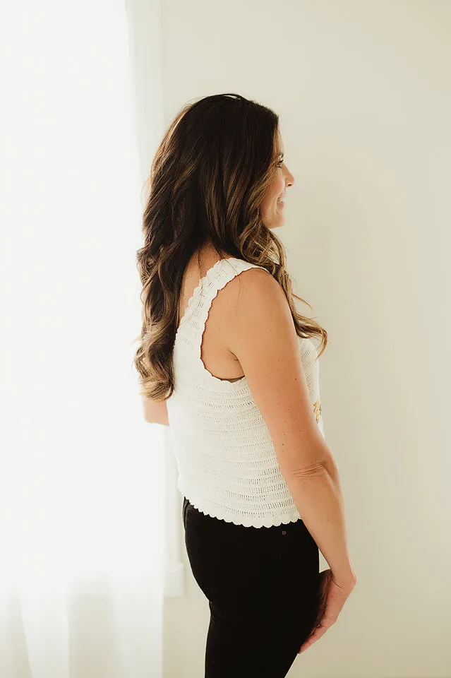 Floral Crochet Top