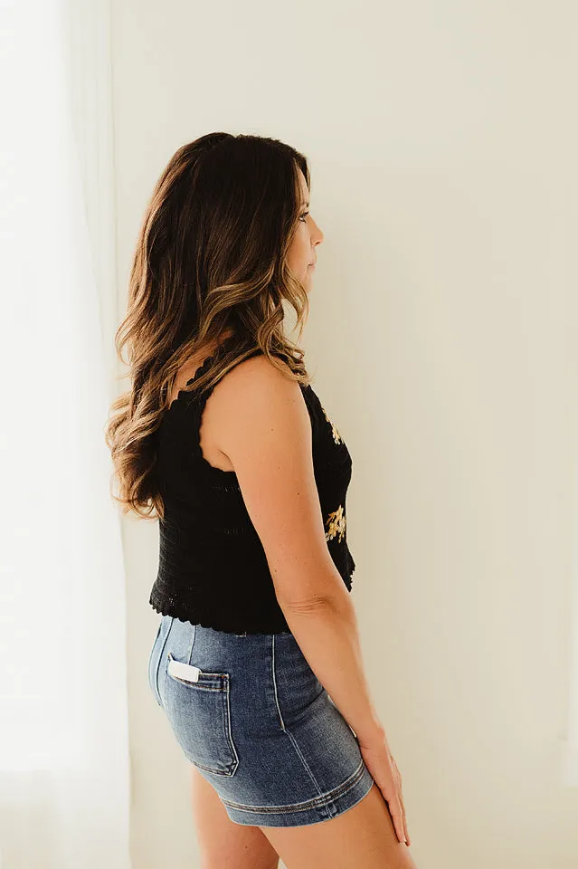 Floral Crochet Top