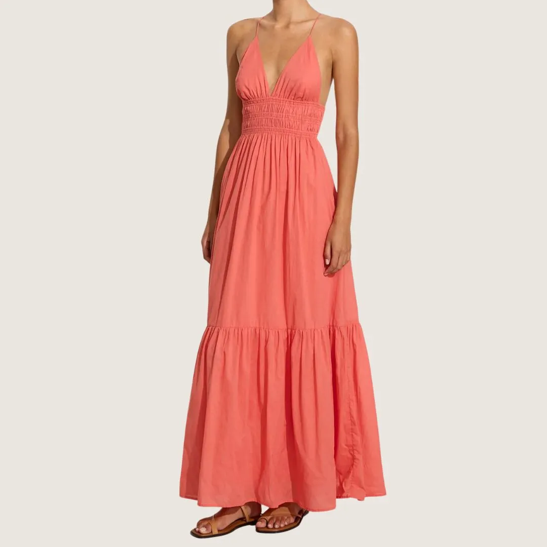 Palmilla Maxi Dress (Melon)