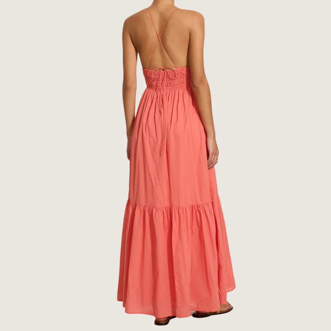 Palmilla Maxi Dress (Melon)
