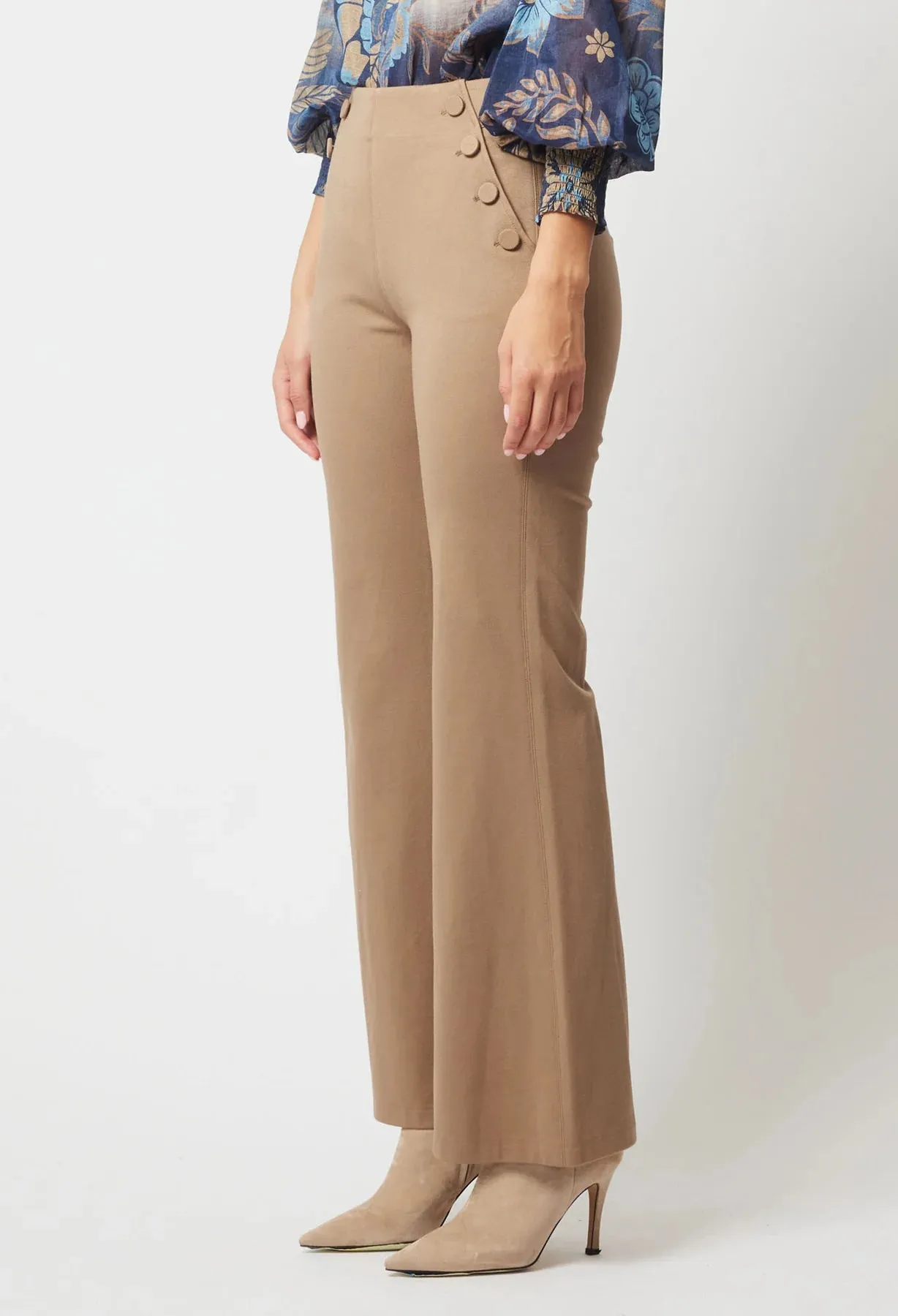 Pheonix Flared Leg Pant | Sesame