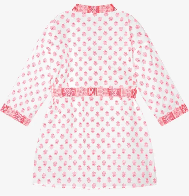 SUNUVA~ Cotton color block robe