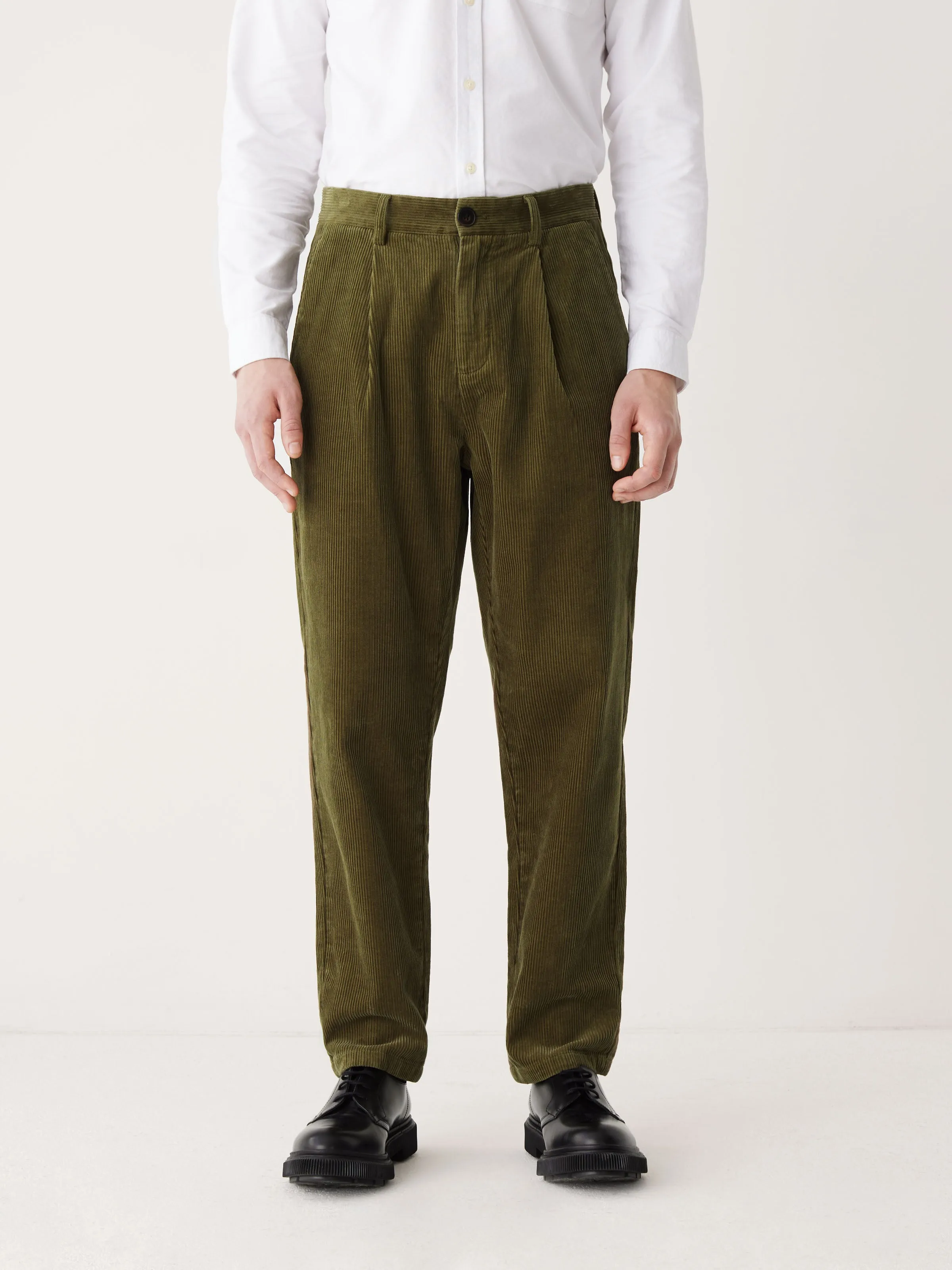 The Jamie Tapered Corduroy Pant in Dark Olive