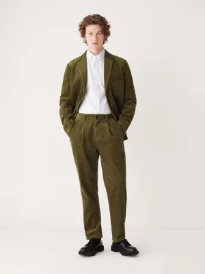 The Jamie Tapered Corduroy Pant in Dark Olive