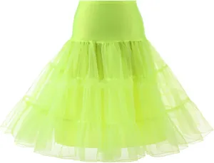 Tutu Skirts for Women Tulle Midi Knee Length Skirt Dress Adult Puffy Tutu Skirt Layered Ballet Tulle Pettiskirts
